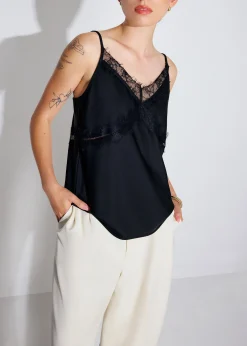Lace Cut Out Camisole Top