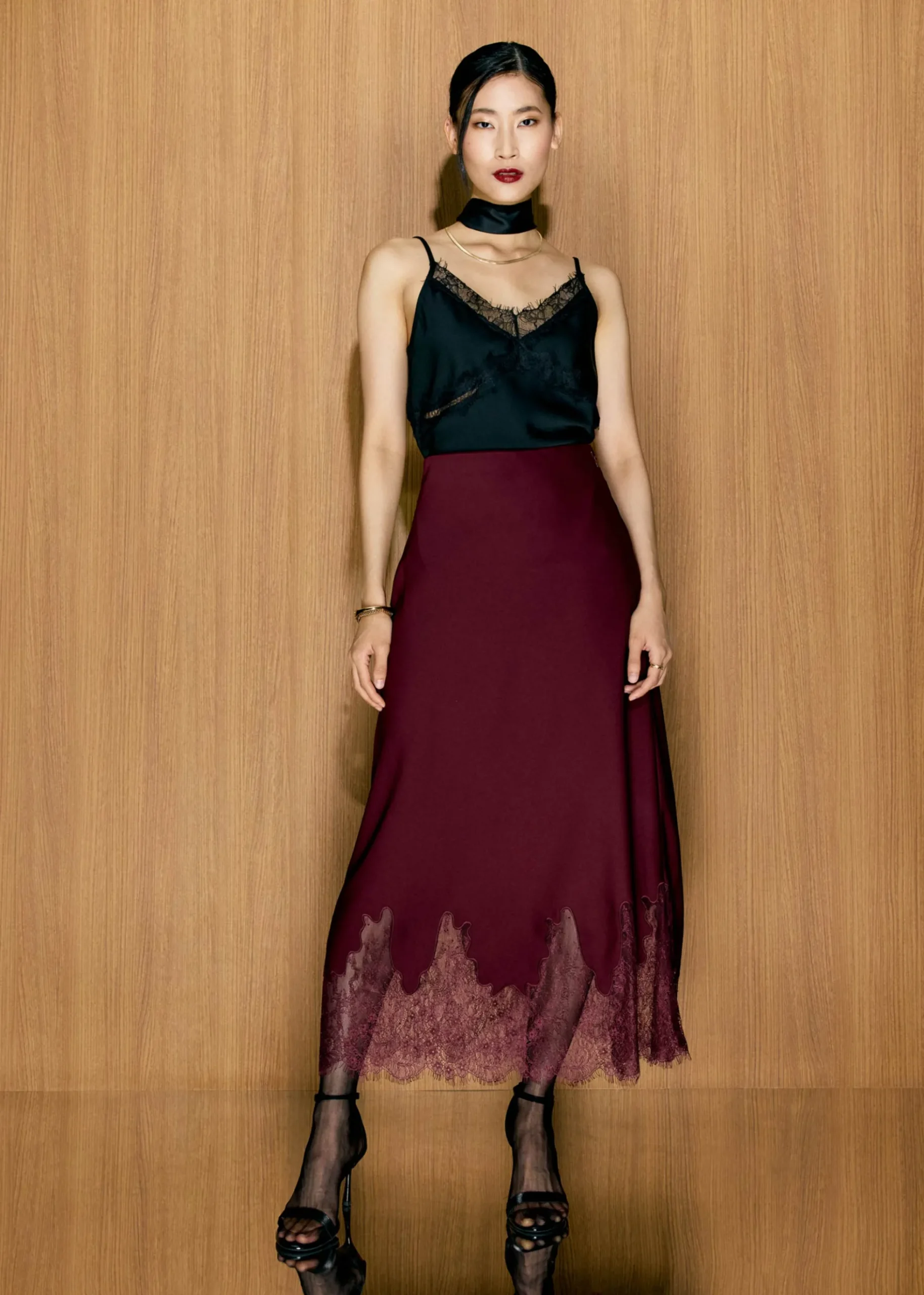 Lace Cut Out Camisole Top