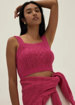 Laila Cable Knit Tank