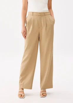 Lana Relaxed Melange Tailored Pants