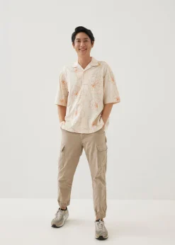 Lance Unisex Embroidered Collared Shirt in Rekindled Blooms