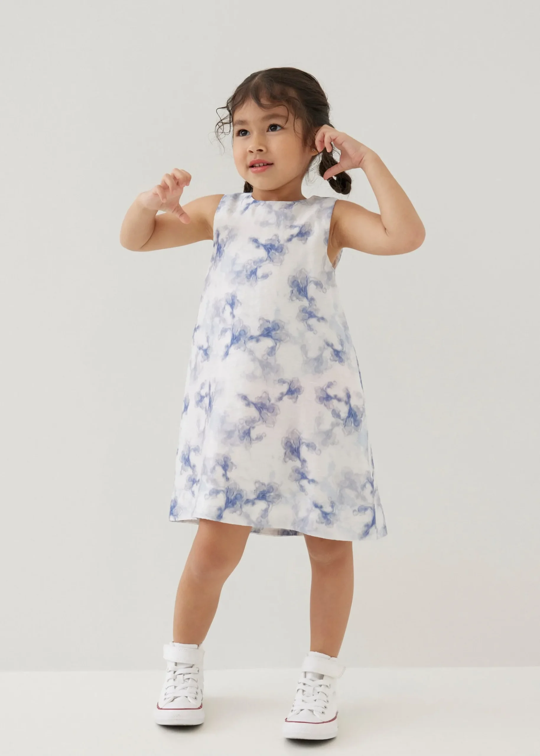 Lanna Shift Mini Dress in Heirloom Botanicals