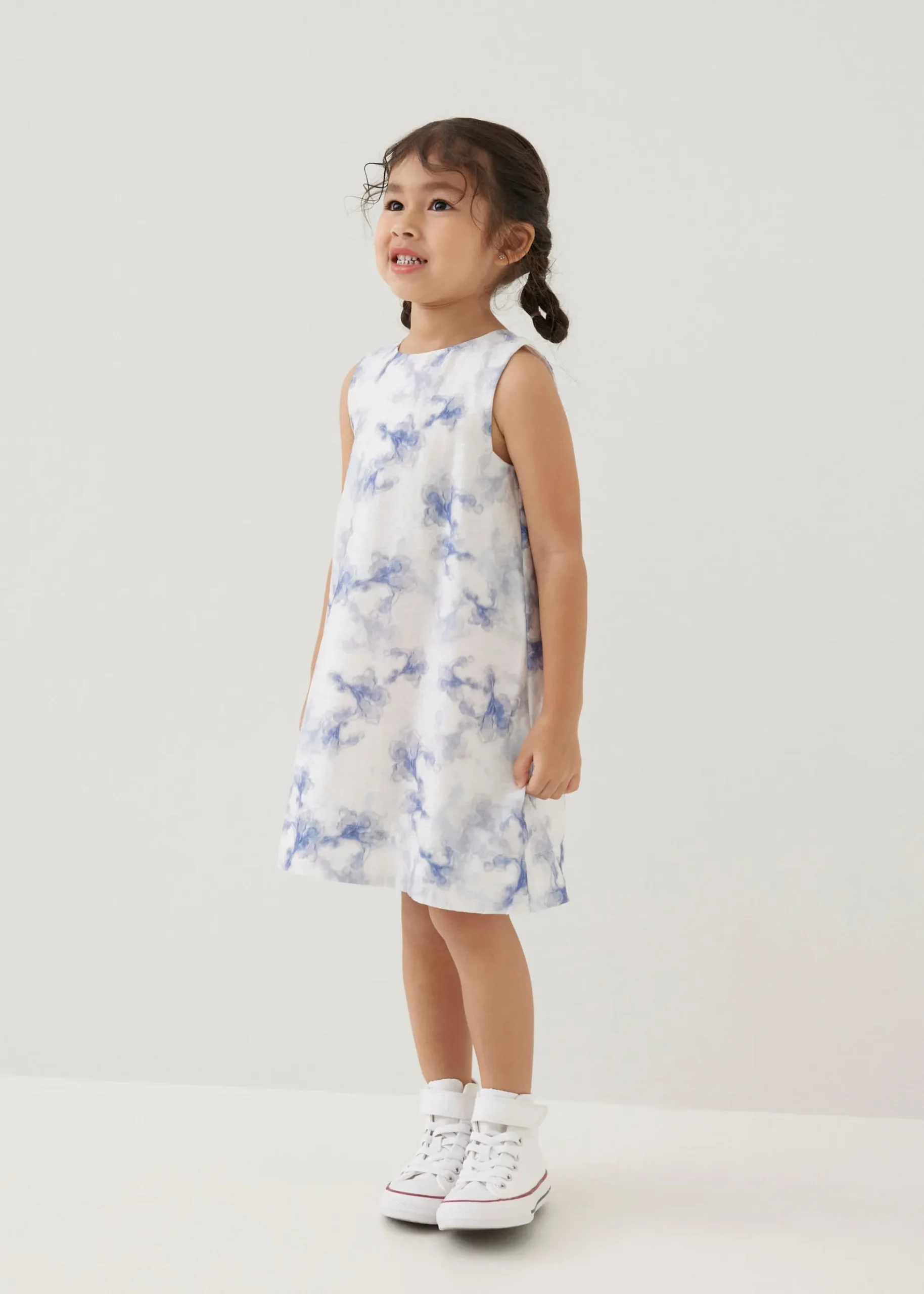 Lanna Shift Mini Dress in Heirloom Botanicals