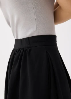Lara Elastic Reversible Pleated Midi Skirt
