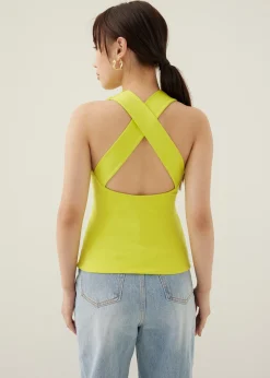 Lassie Padded Jersey Cross Back Tank Top