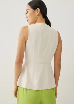 Lassie V-neck Peplum Wrap Top