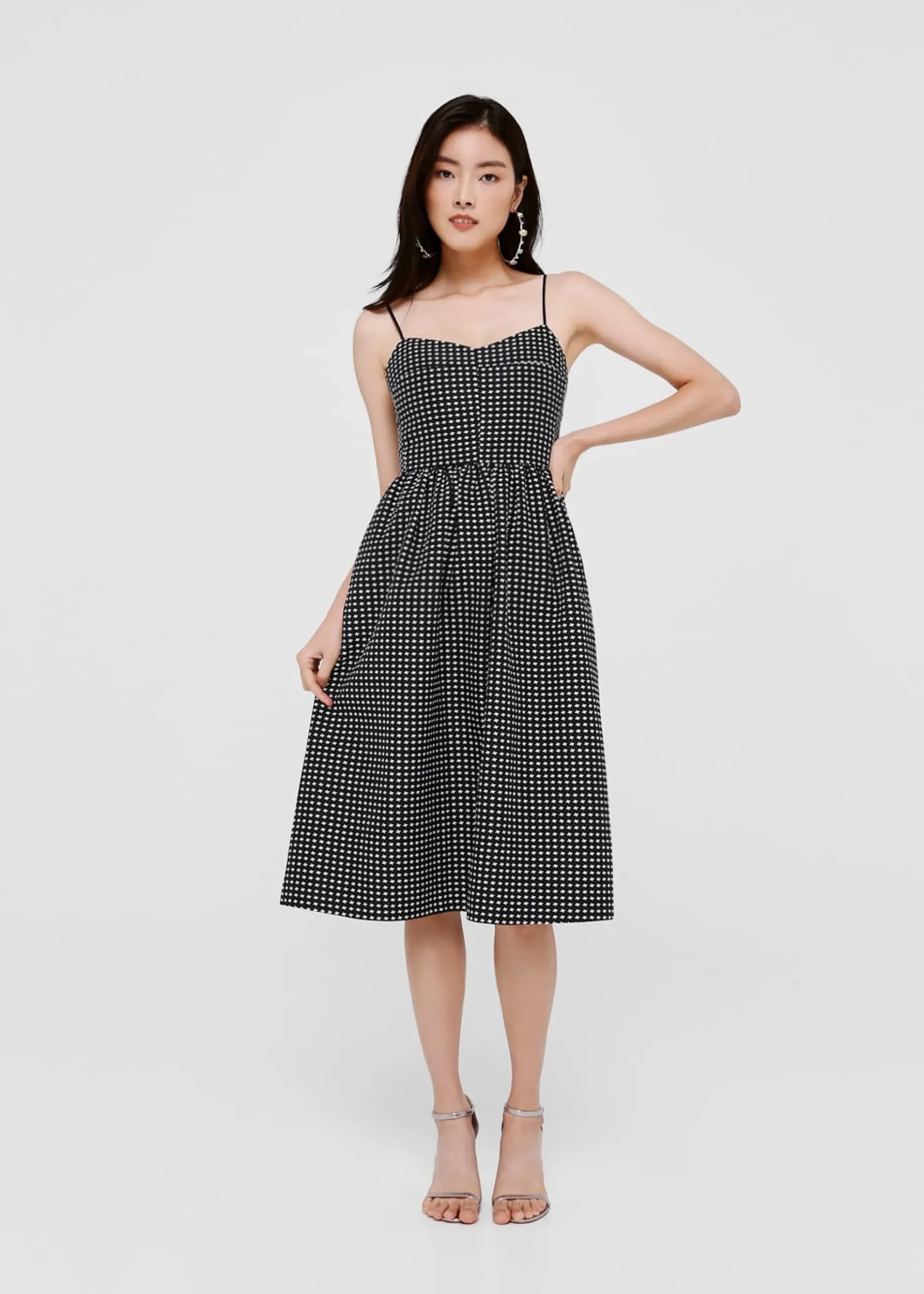 Lauryn Jacquard Midi Camisole Dress