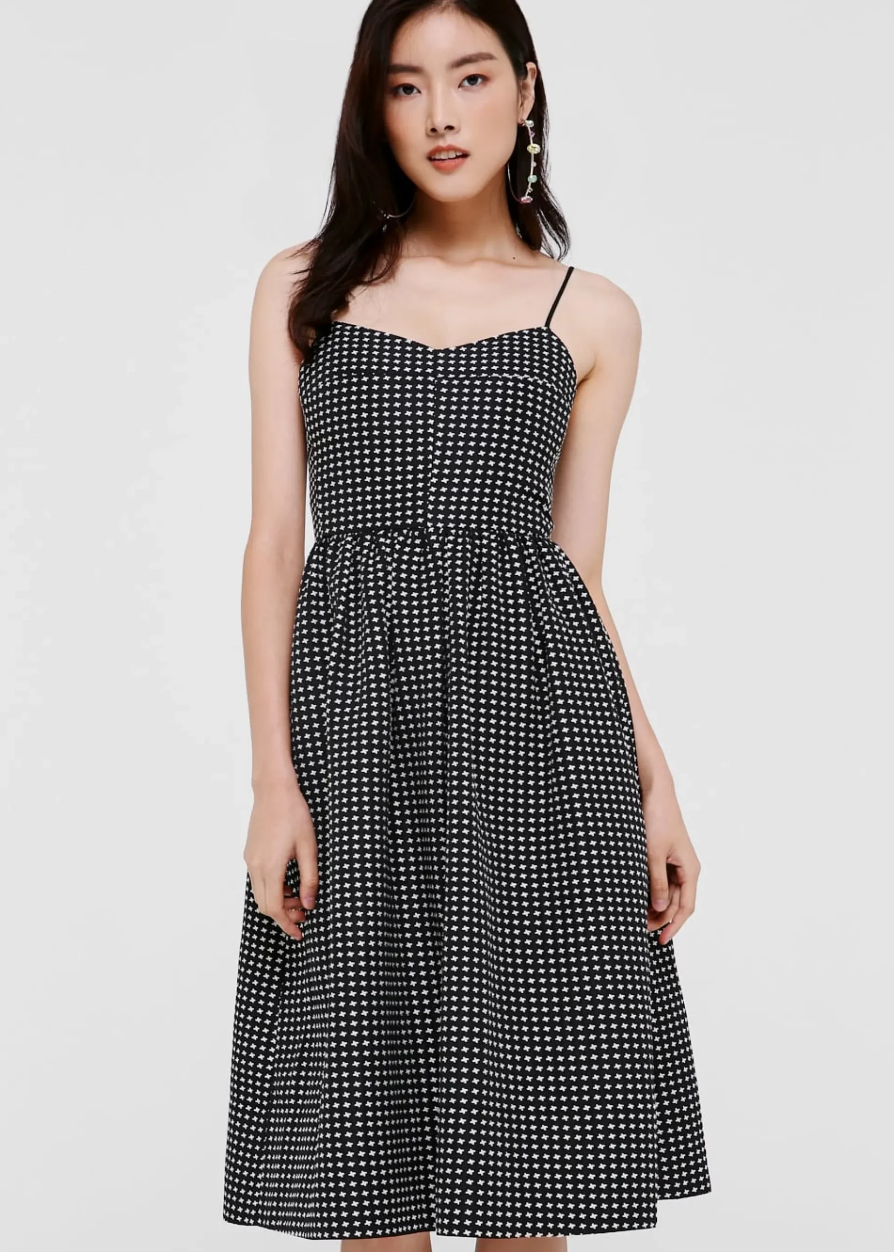 Lauryn Jacquard Midi Camisole Dress
