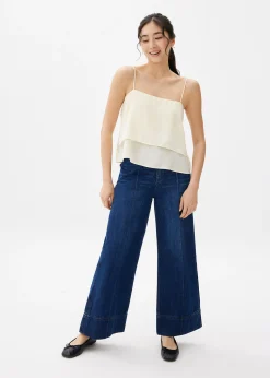 Layered Satin Camisole Top
