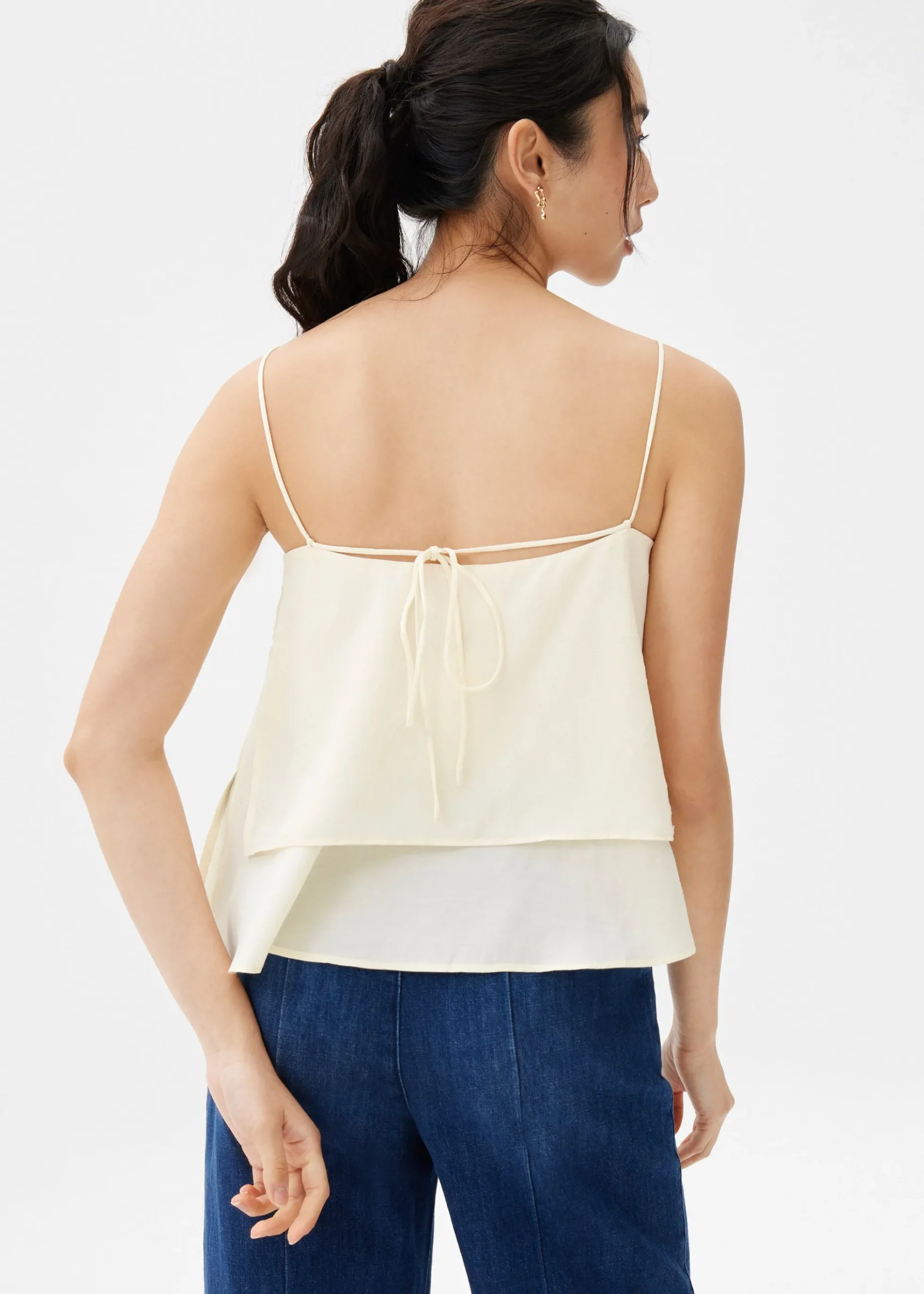 Layered Satin Camisole Top