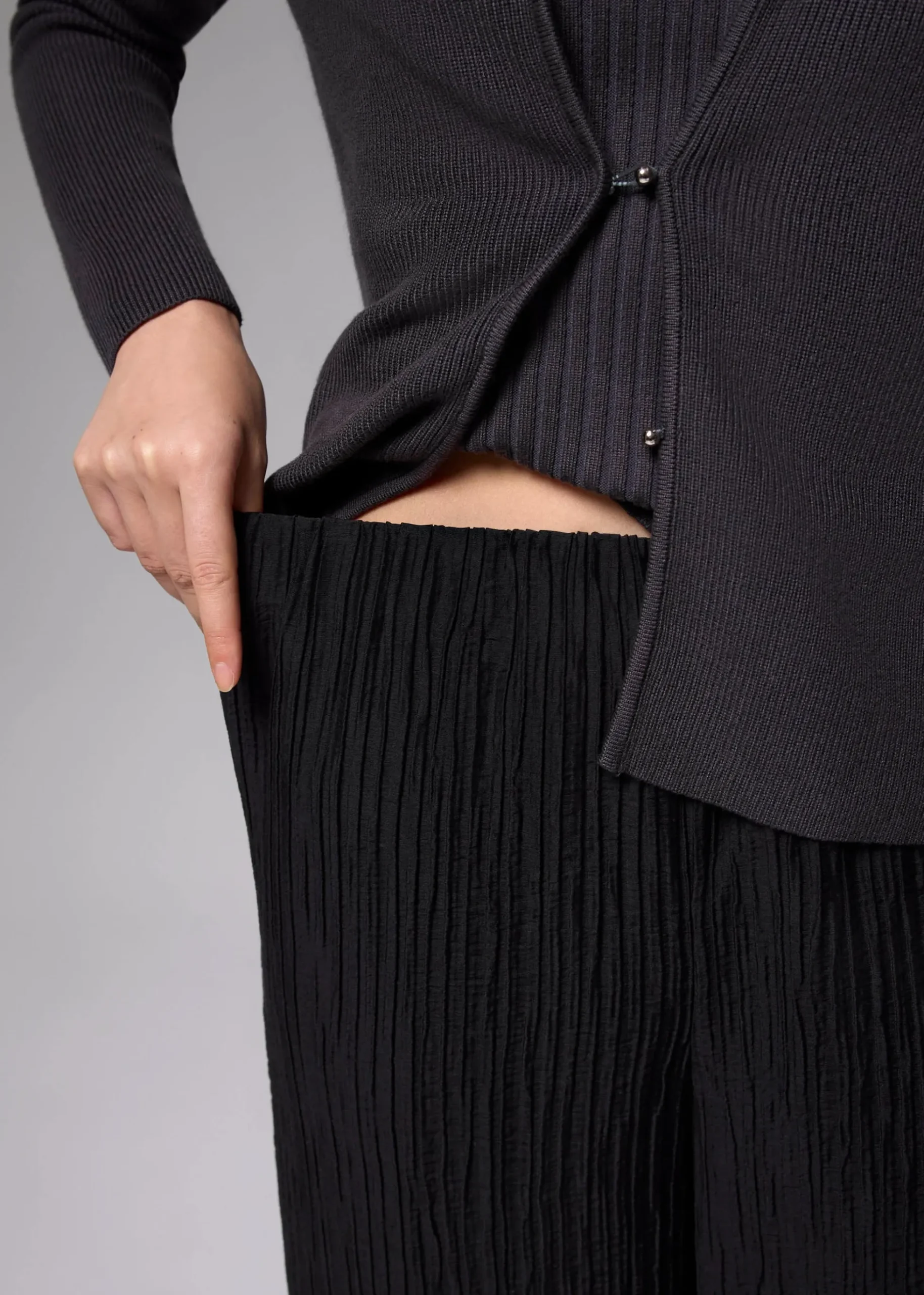 Leggy™ Crinkled High Waist Wide Leg Pants