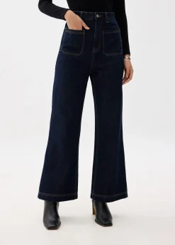 Leggy™ Denim High Waist Flare Sailor Jeans
