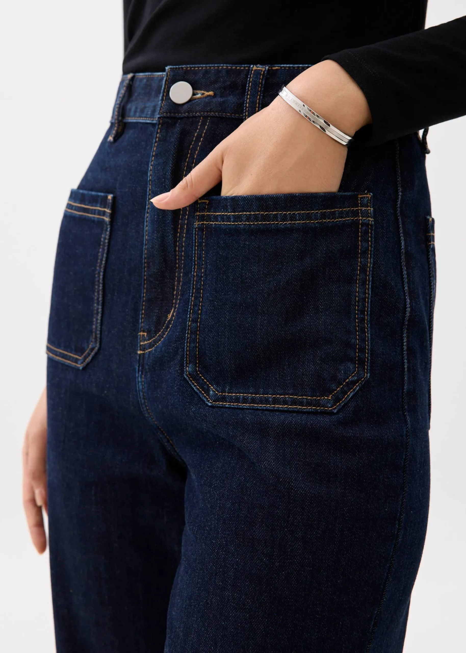 Leggy™ Denim High Waist Flare Sailor Jeans