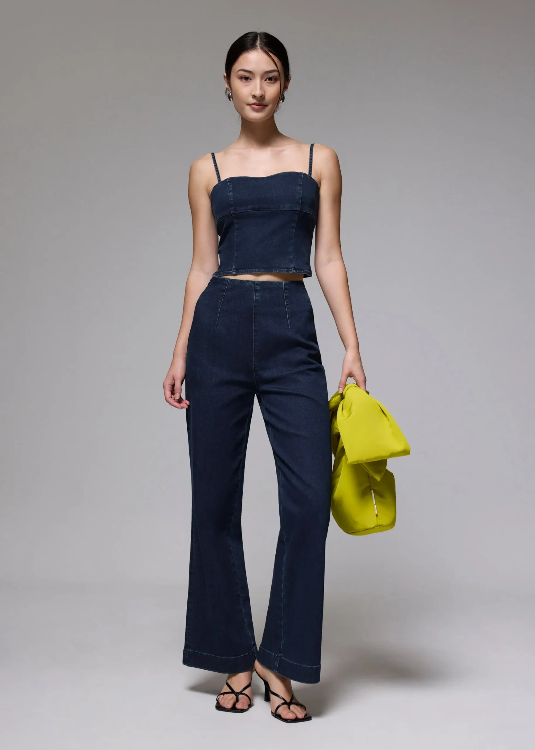 Leggy™ Denim High Waist Wide Leg Jeans