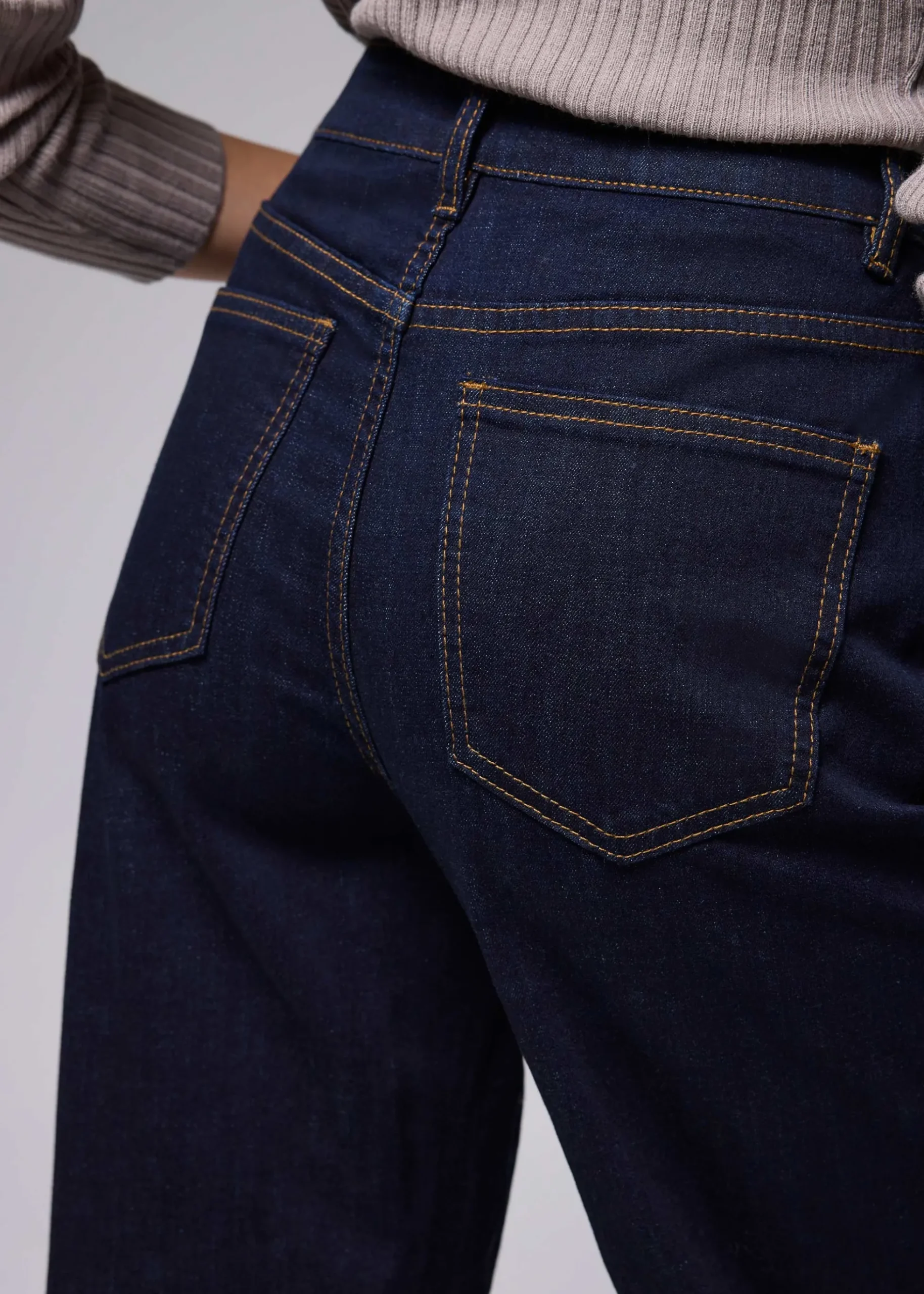 Leggy™ Denim Pintuck Straight Leg Jeans