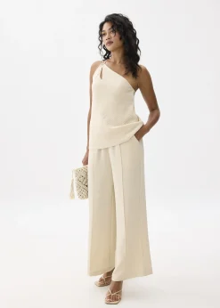 Leggy™ Elastic High Waist Straight Leg Pants