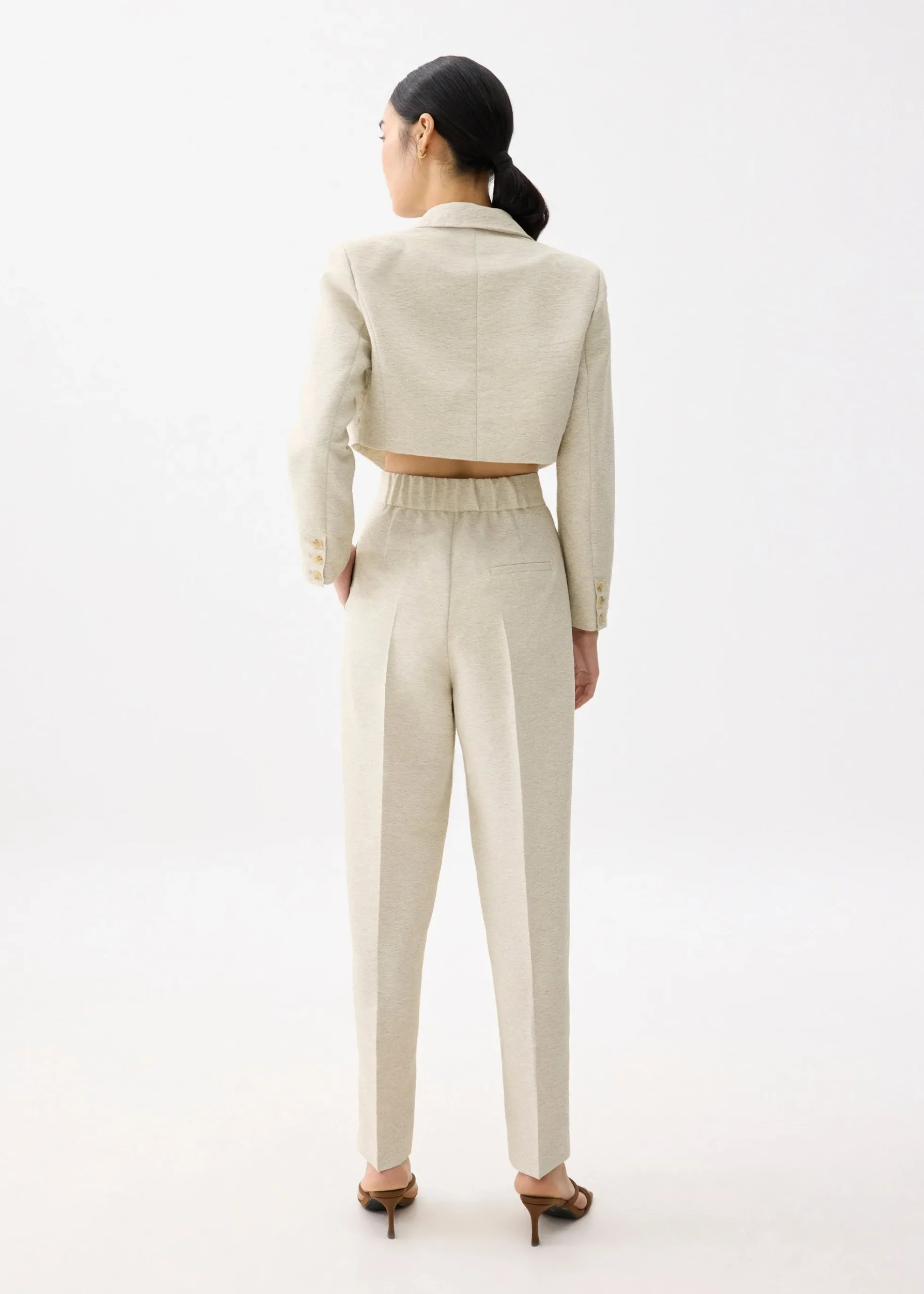 Leggy™ Elastic Pleated Straight Leg Pants