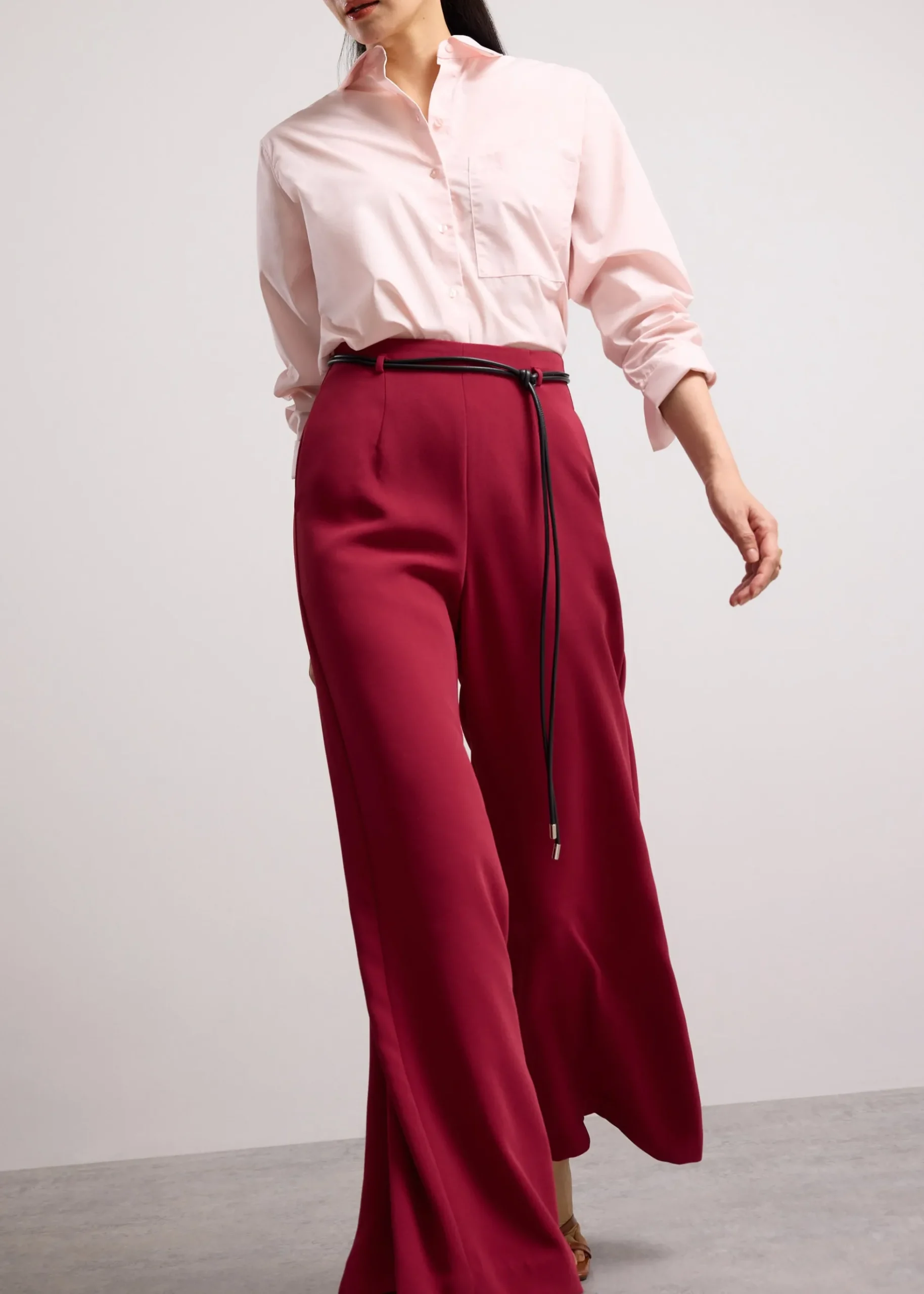 Leggy™ Jules Tailored Crepe Palazzo Pants