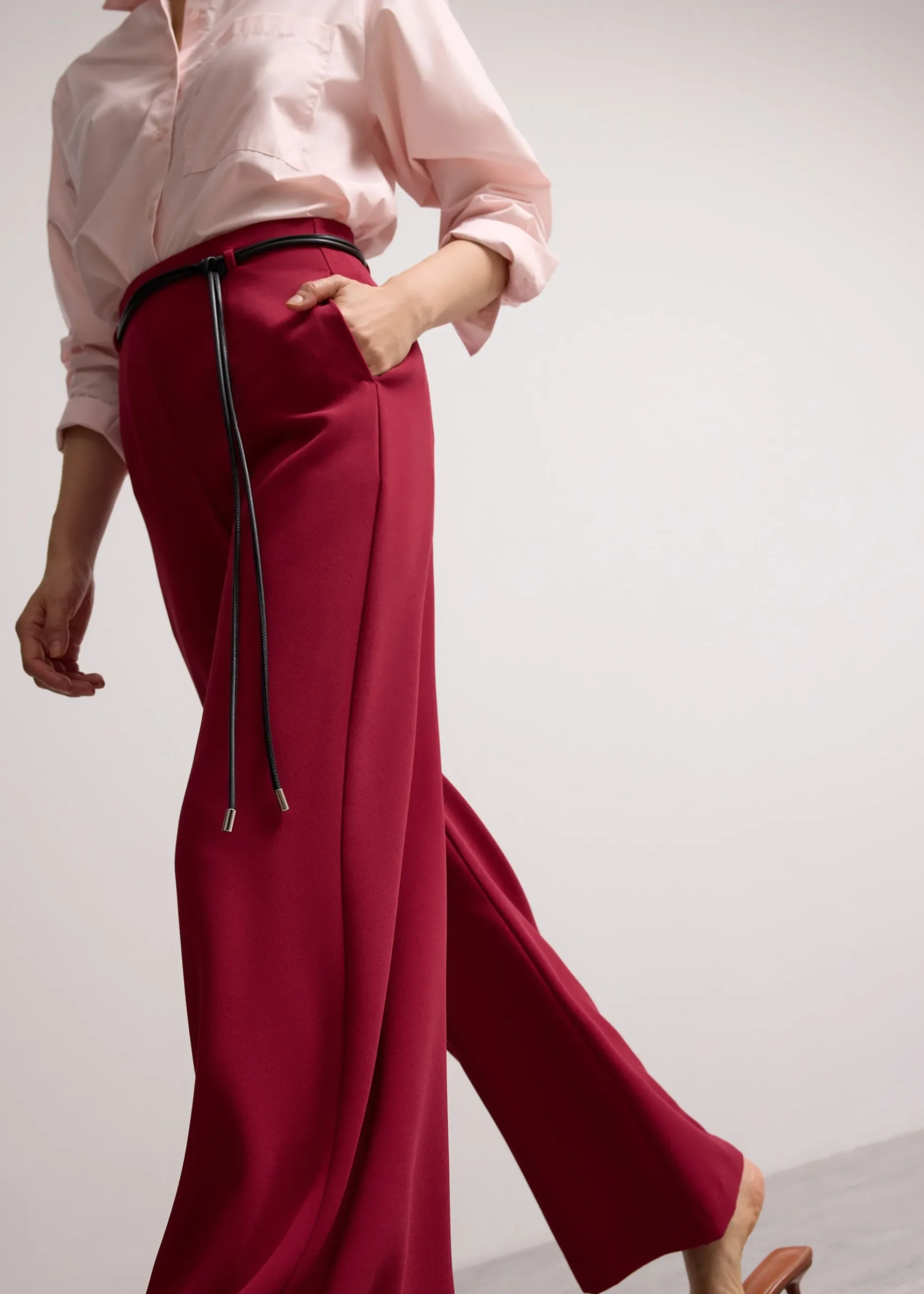 Leggy™ Jules Tailored Crepe Palazzo Pants