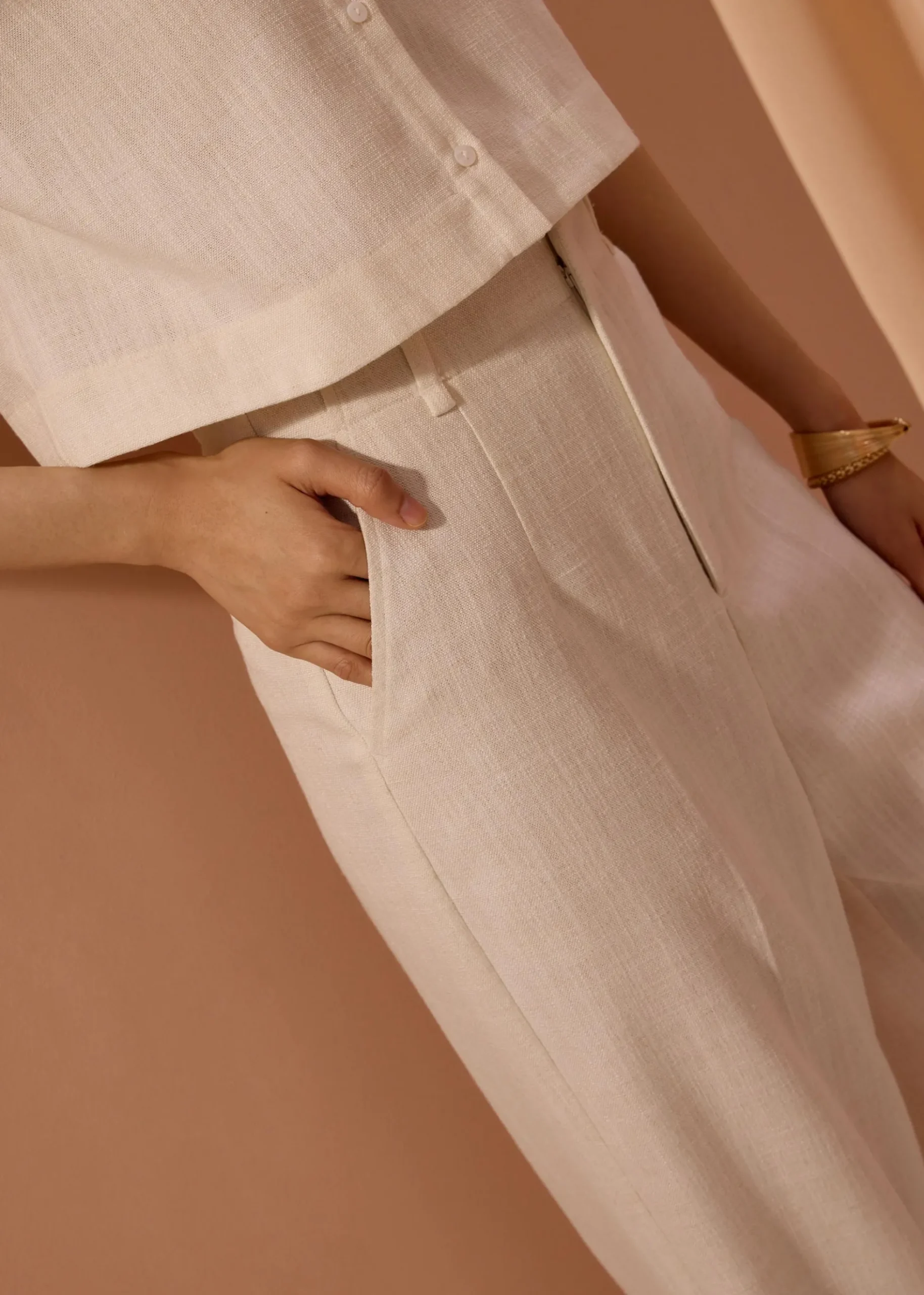 Leggy™ Seva Textured Super High Waist Straight Leg Pants