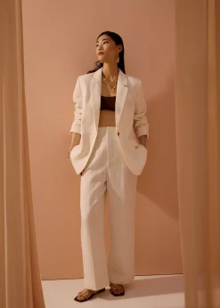 Leggy™ Seva Textured Super High Waist Straight Leg Pants