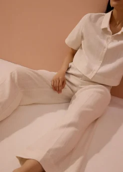 Leggy™ Seva Textured Super High Waist Straight Leg Pants