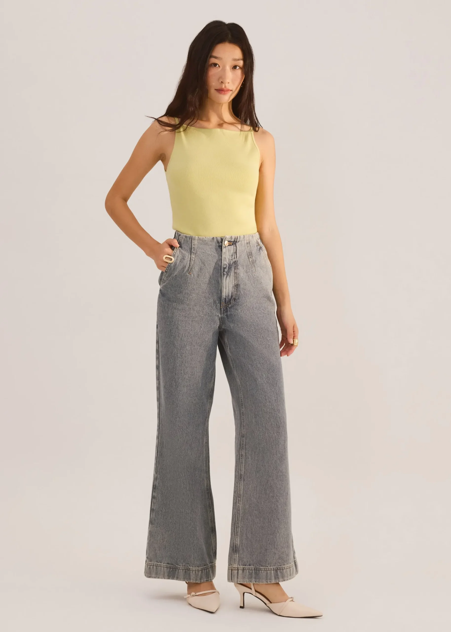 Leggy™ Tricia Denim High Waist Kick Flare Jeans