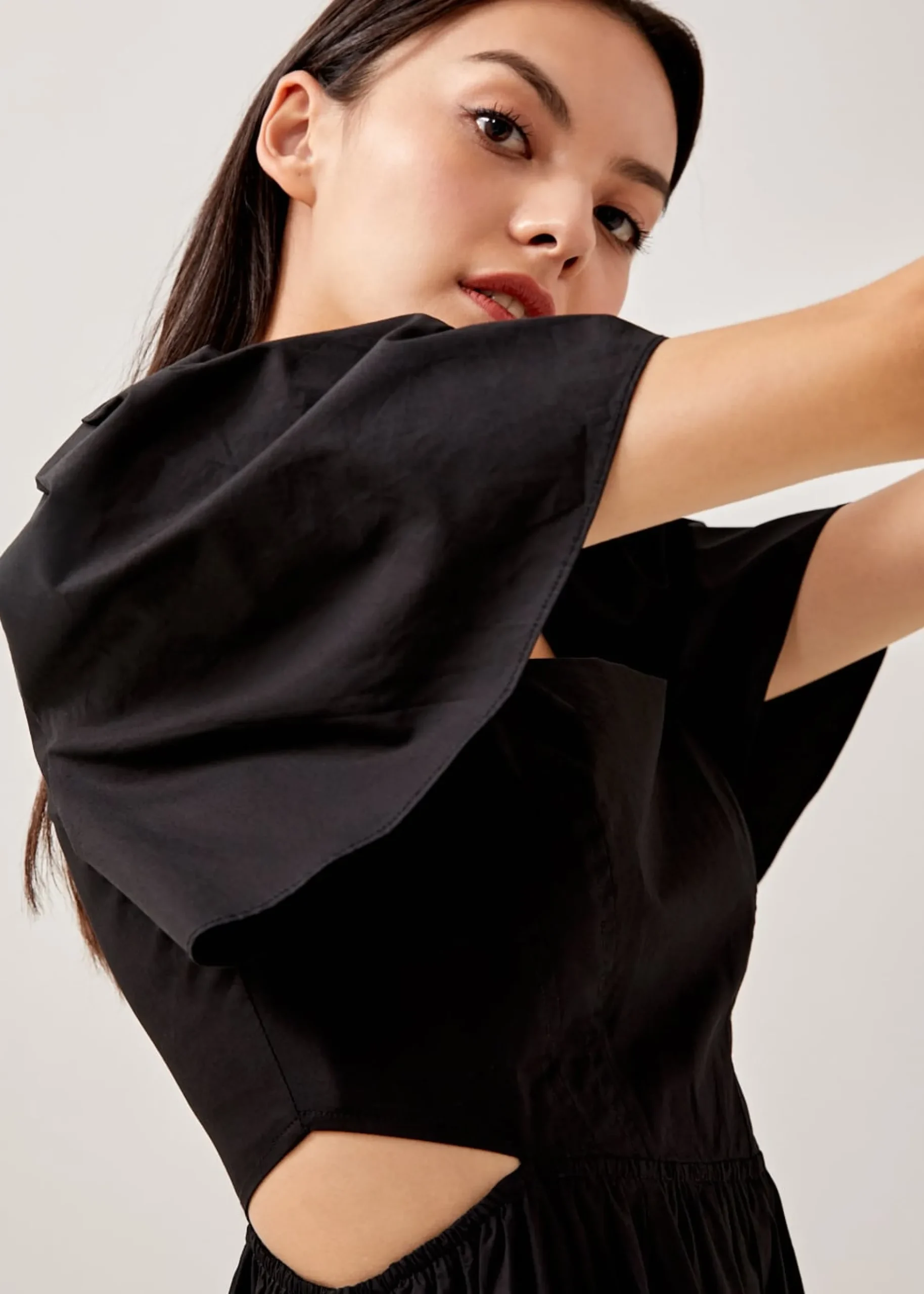 Leia Elastic Fit & Flare Midi Dress