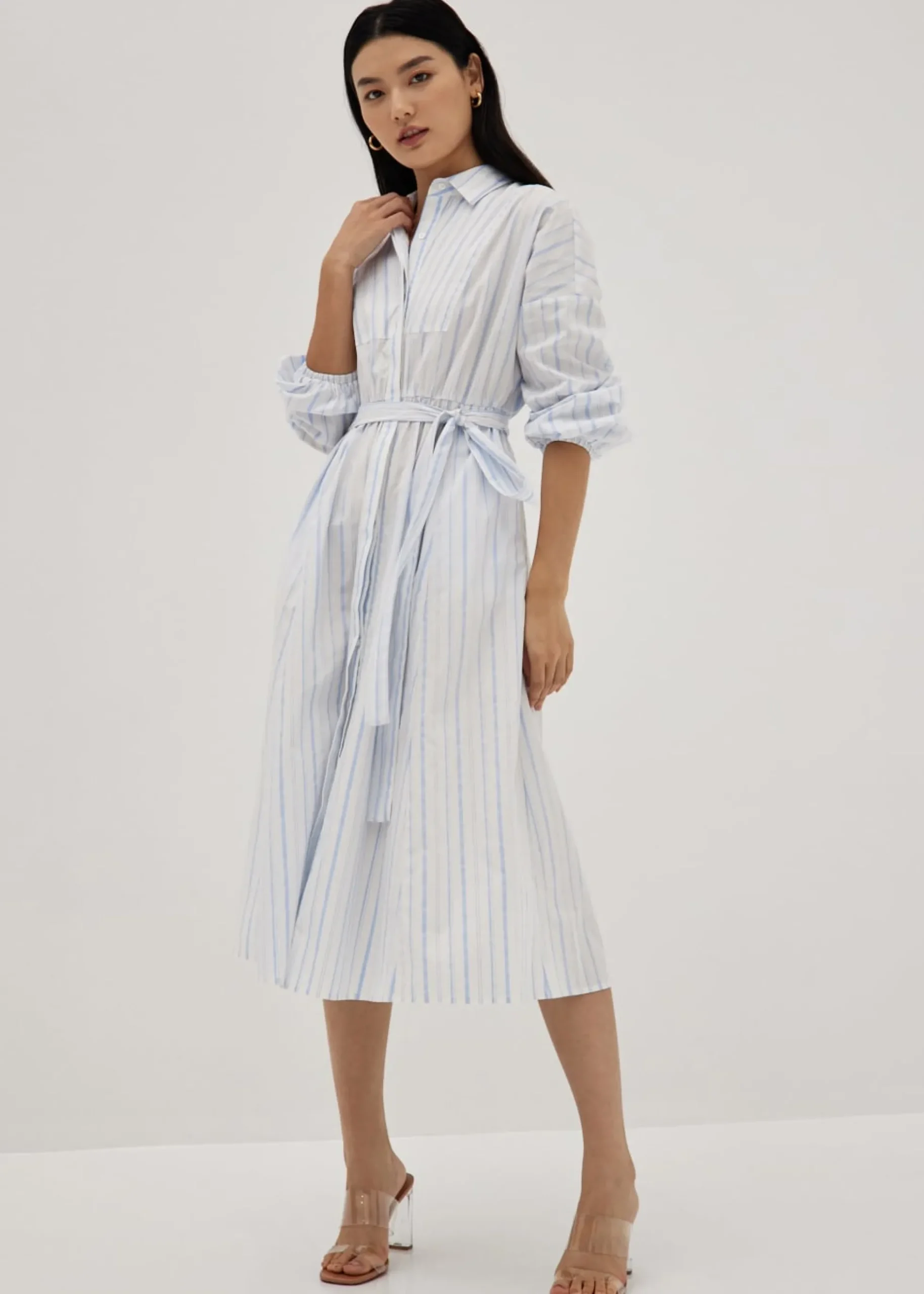 Leliana Fit & Flare Midaxi Shirt Dress