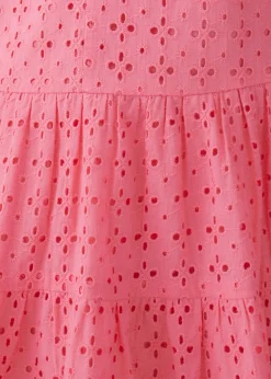 Leni Broderie Tiered Mini Dress