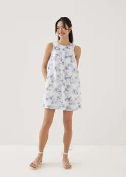 Lenna Shift Mini Dress in Heirloom Botanicals