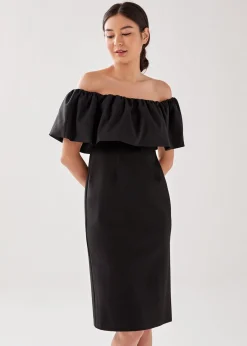 Lennox Off Shoulder Midi Dress