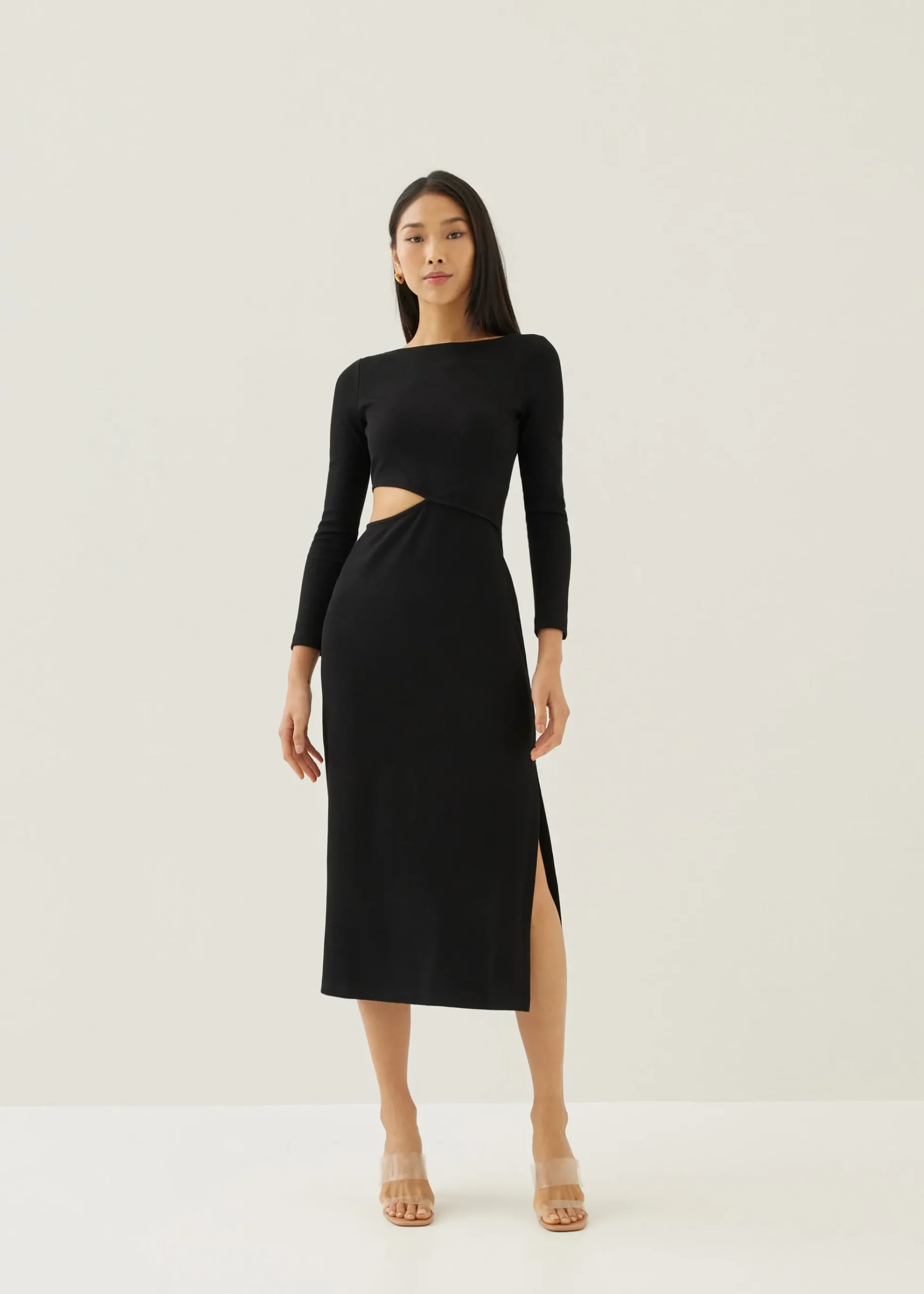 Leoda Jersey Column Maxi Dress