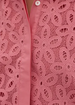 Letizia Mixed Fabric Shirt Dress