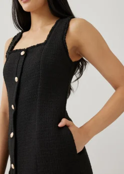 Letty Tweed Shift Mini Dress