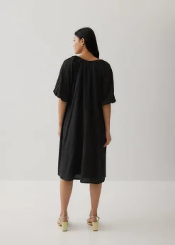 Levi Notch Neck Puff Sleeve Dress