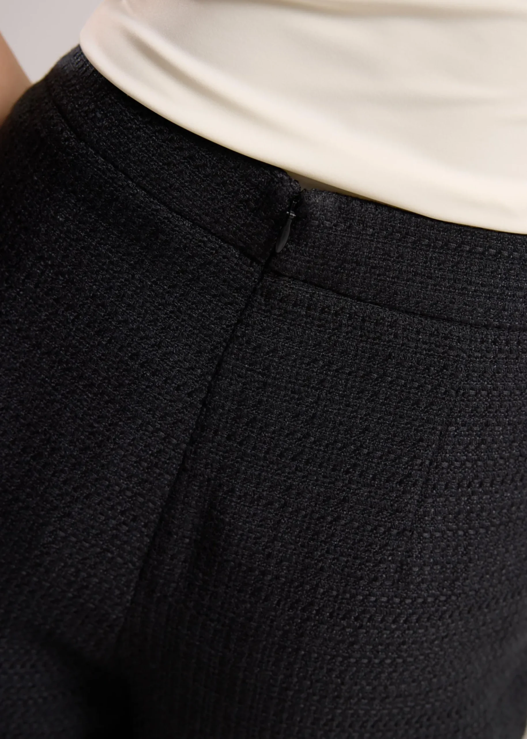 Lia Tweed High Waist Wide Leg Culottes
