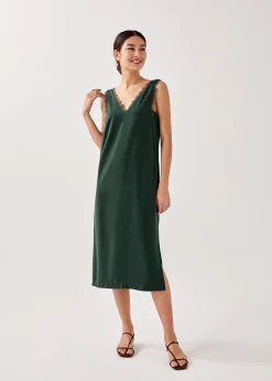 Lianna Contrast Column Midaxi Dress