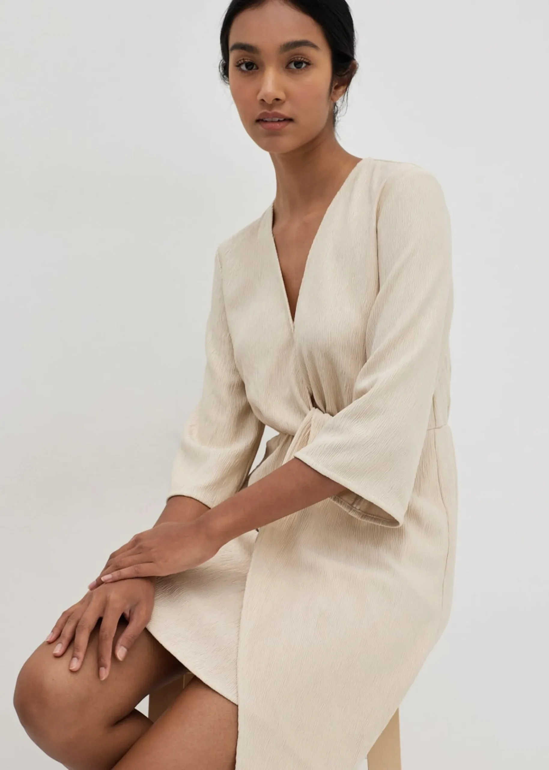 Liliana Twist Front Wrap Dress
