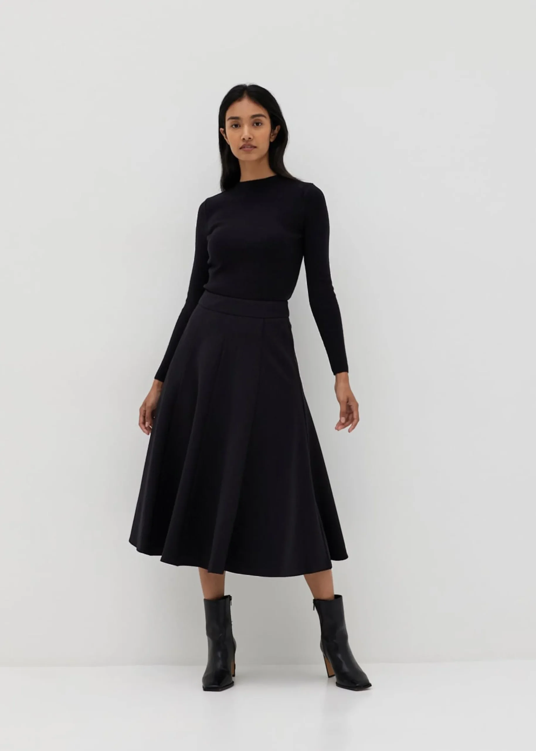 Lilianne Funnel Neck Knit Top