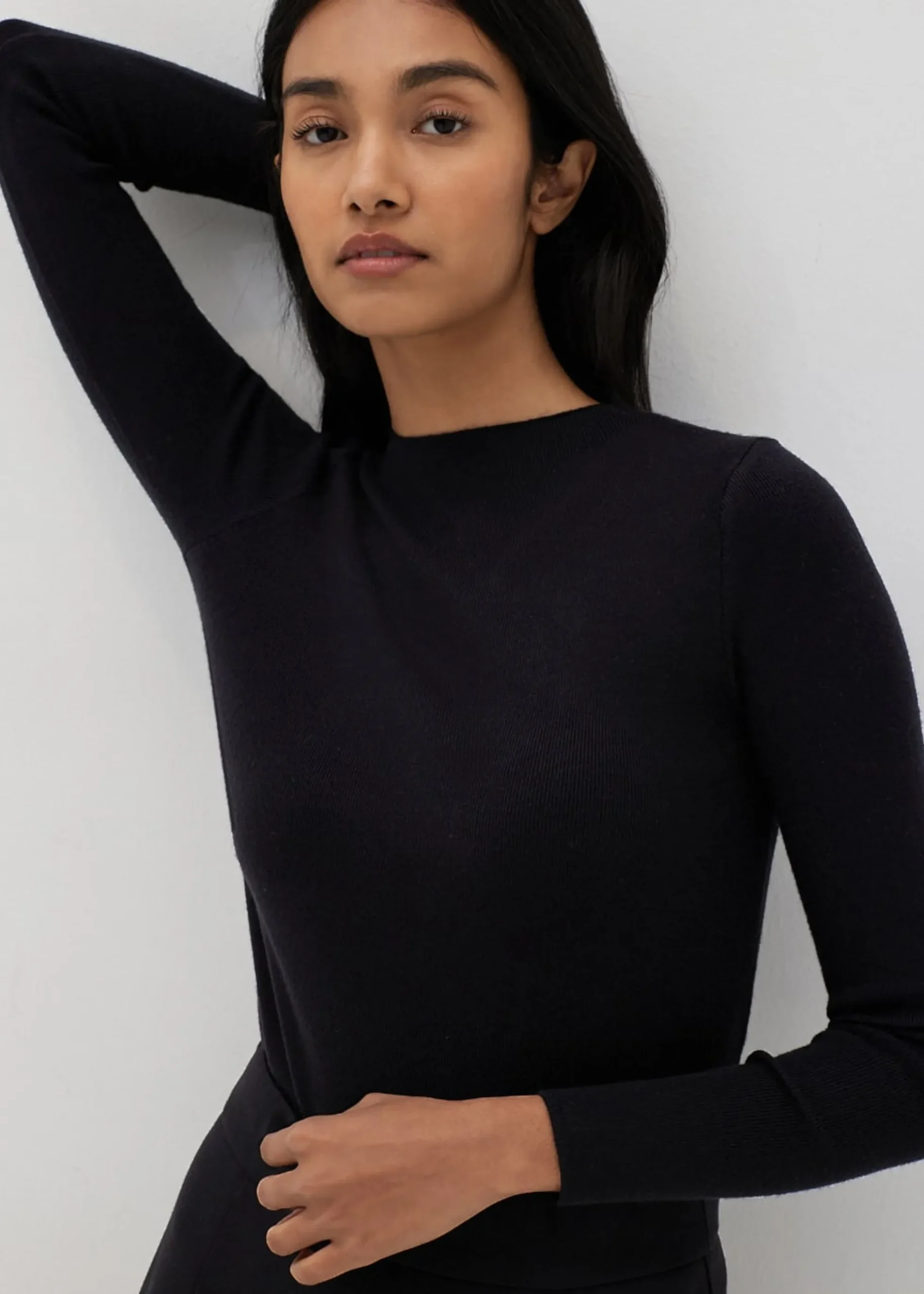 Lilianne Funnel Neck Knit Top