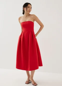Lina Fit & Flare Midi Dress