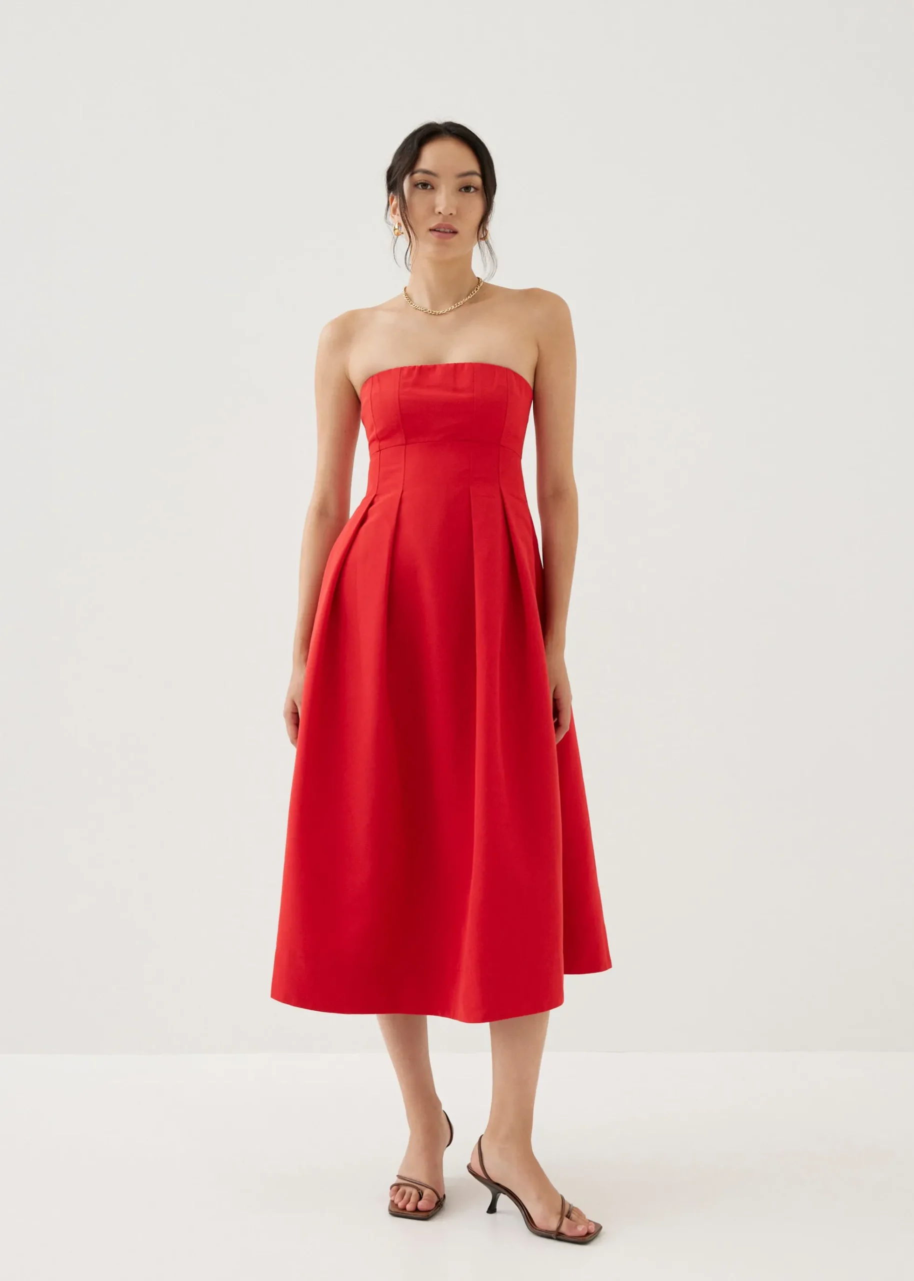 Lina Fit & Flare Midi Dress