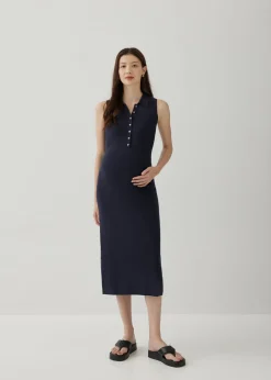Lindsey Button Down Knit Dress