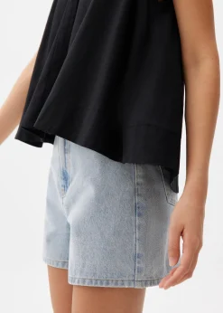 Linen Collared Swing Top