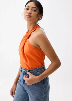 Linen Halter Top