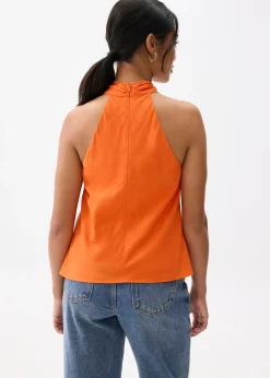 Linen Halter Top