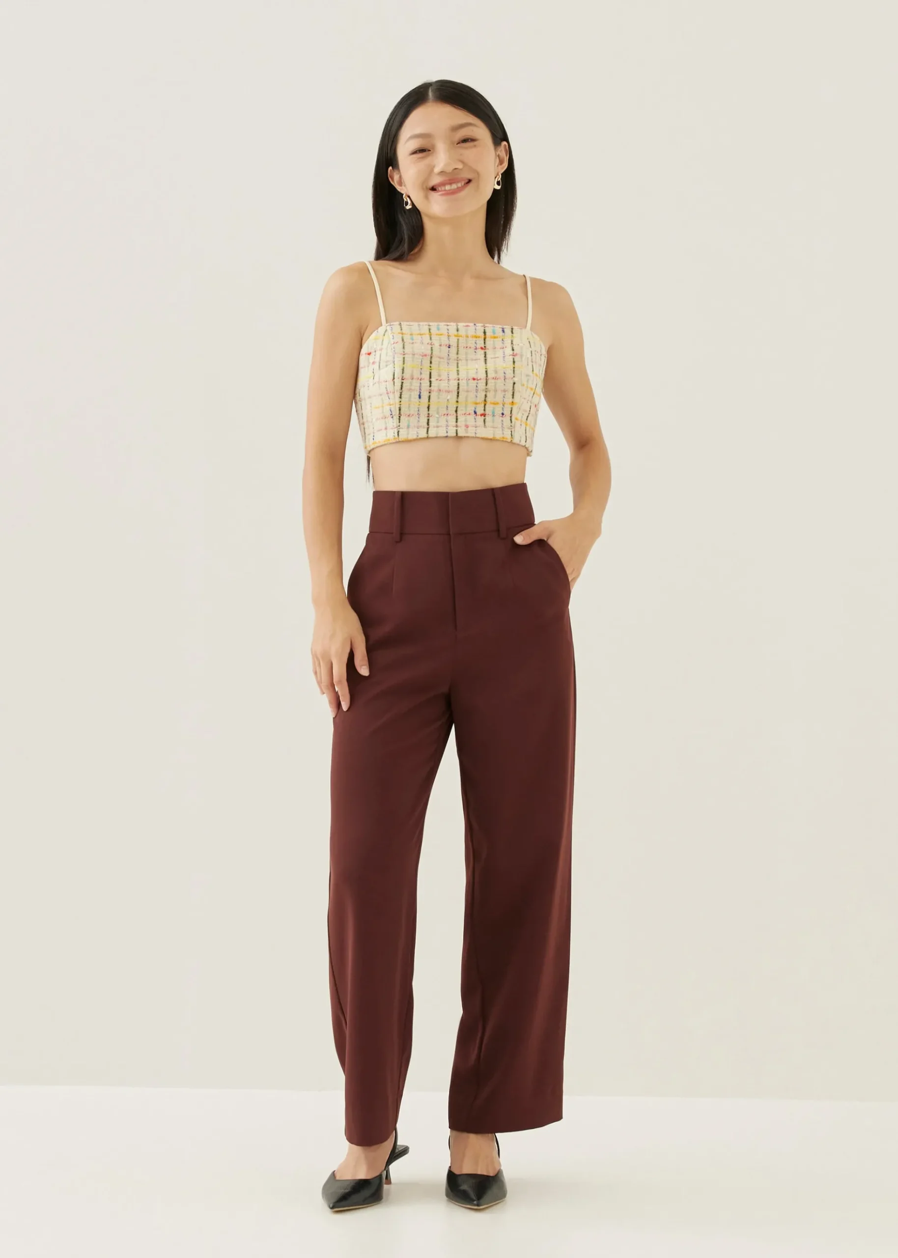 Linette Tweed Crop Top
