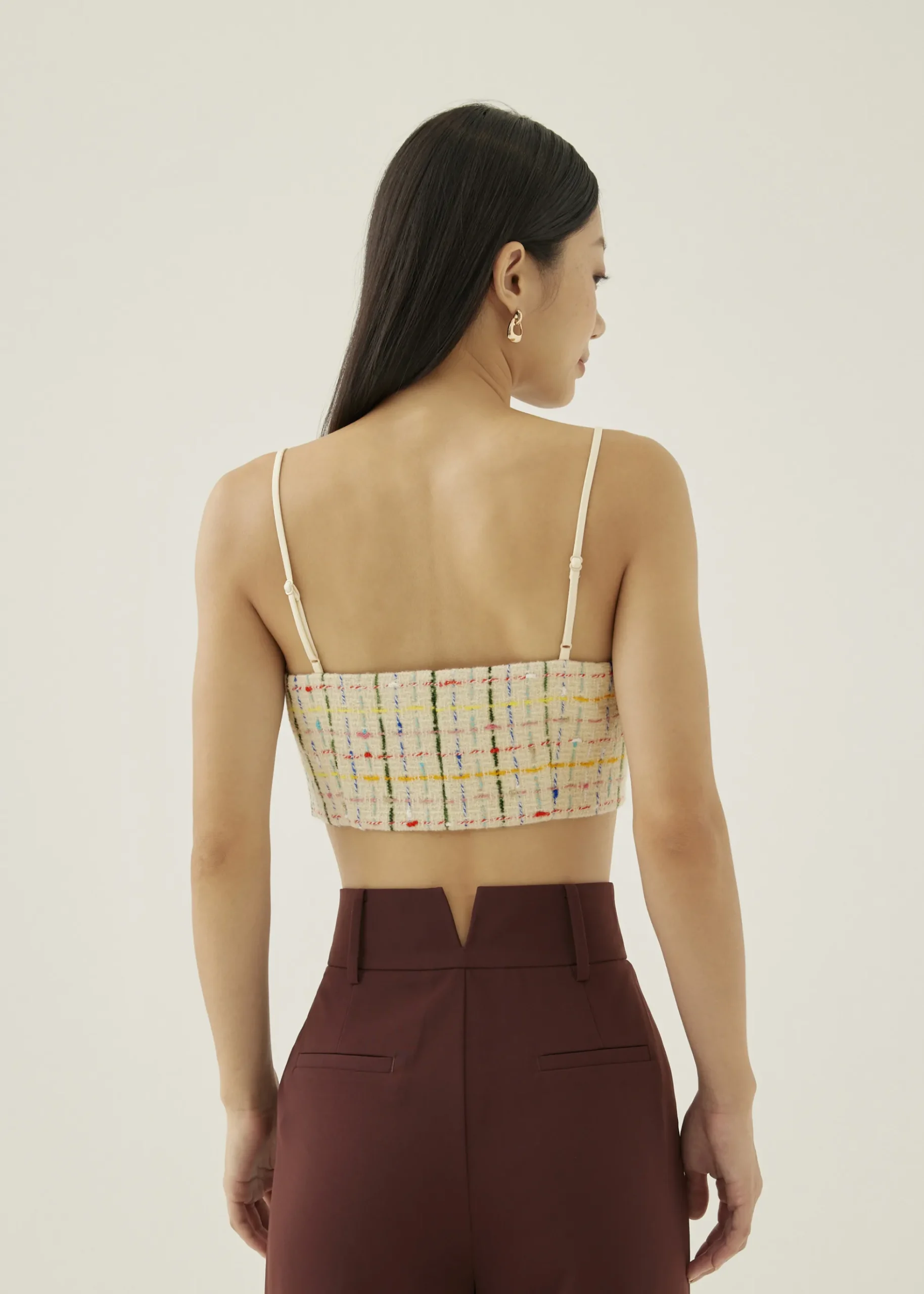 Linette Tweed Crop Top