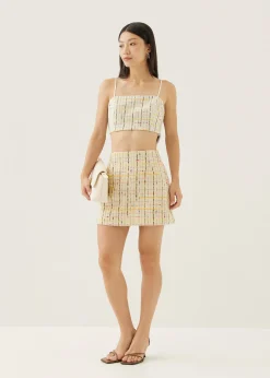 Linette Tweed Crop Top
